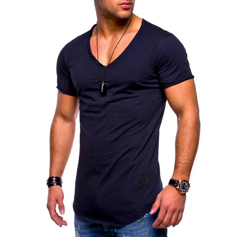 Men's Tops Tees Arrived Deep V neck short sleeve men t shirt Slim Fit t-shirt men Skinny casual summer tshirt camisetas size 3XL
Men's Tops Tees Arrived Deep V neck short sleeve men t shirt Slim Fit t-shirt men Skinny casual summer tshirt camisetas size 3XL