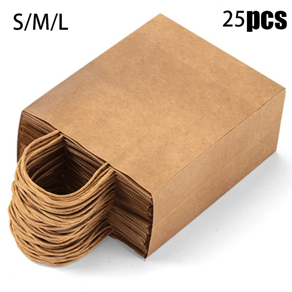 25PCS Bulk Kraft Paper Gift Bags Shopping Carry Craft Brown Bag With Handles DIY Bag Party Festive Supplies
25PCS Bulk Kraft Paper Gift Bags Shopping Carry Craft Brown Bag With Handles DIY Bag Party Festive Supplies