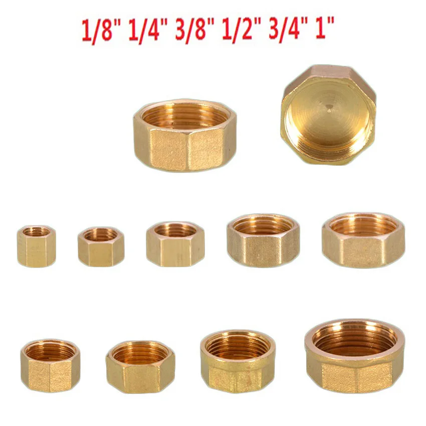 Brass Female Thread Blanking Cap Stop End Lock Bsp 1/8" 1/4" 3/8" 1/2" 3/4" 1" Pipe Fitting Connector Adapter
Brass Female Thread Blanking Cap Stop End Lock Bsp 1/8" 1/4" 3/8" 1/2" 3/4" 1" Pipe Fitting Connector Adapter