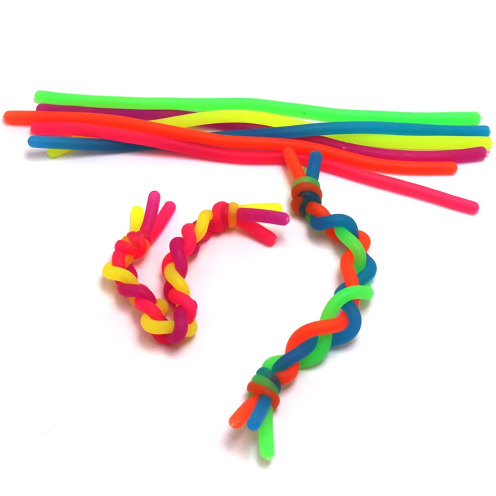 5/10pcs Soft Anti Stress Rope Toys Fidget Noodle Stretch Squeeze DIY Fidget Autism Decompression Toys for Children Adult Toys
5/10pcs Soft Anti Stress Rope Toys Fidget Noodle Stretch Squeeze DIY Fidget Autism Decompression Toys for Children Adult Toys
