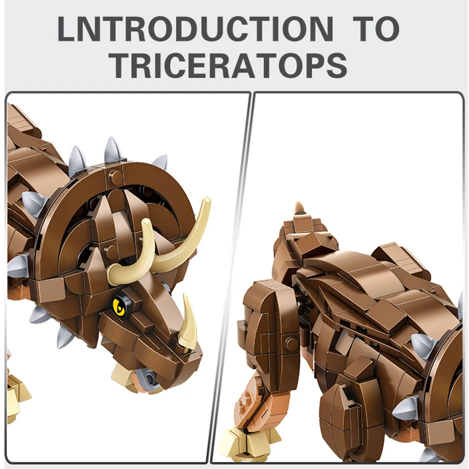 2 in 1 795pcs Triceratops Dinosaur Fossil Building Blocks Jurassiced City World Bricks Educational Science Toys For Children
2 in 1 795pcs Triceratops Dinosaur Fossil Building Blocks Jurassiced City World Bricks Educational Science Toys For Children