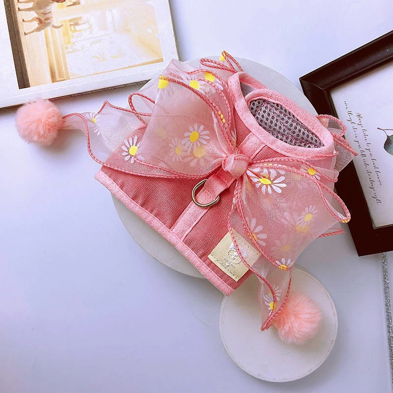 Cute Lace Princess Pet Cat Harness With Leash Breathable Mesh Bowknot Puppy Chihuahua Chest Strap Kitten Dog Vest Traction Rope
Cute Lace Princess Pet Cat Harness With Leash Breathable Mesh Bowknot Puppy Chihuahua Chest Strap Kitten Dog Vest Traction Rope