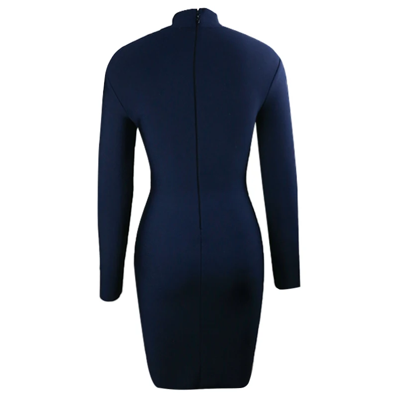 Elegant high quality sexy women 2021 blue round neck long sleeve bodycon mini bandage dress wholesale
Elegant high quality sexy women 2021 blue round neck long sleeve bodycon mini bandage dress wholesale