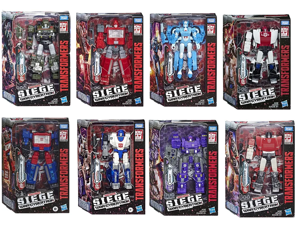 Hasbro Transformers Siege battle Cybertron rise of the Earth Wheeljack&Hound&Barricade&gear Action Figure Model Toy A siege
Hasbro Transformers Siege battle Cybertron rise of the Earth Wheeljack&Hound&Barricade&gear Action Figure Model Toy A siege