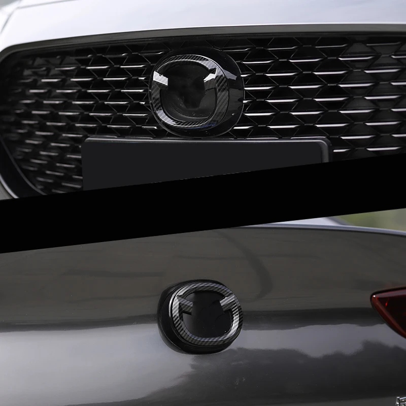 Автомобильный передний значок Эмблема багажника логотип на руль наклейка для Mazda