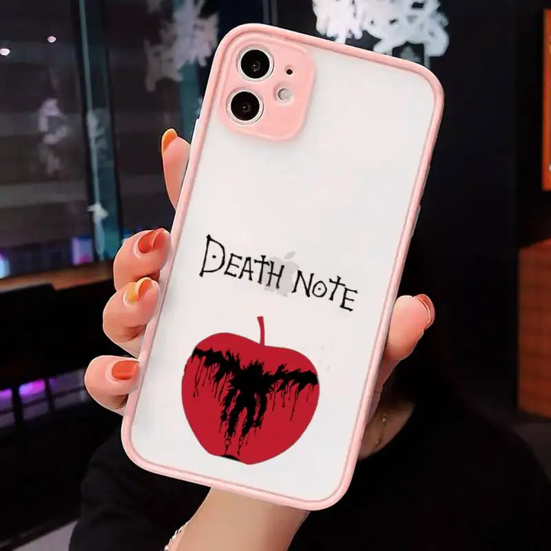 Anime death note Phone Cases Matte Transparent For iPhone 12 Mini 11 Pro XR XS Max 7 8 Plus
Anime death note Phone Cases Matte Transparent For iPhone 12 Mini 11 Pro XR XS Max 7 8 Plus