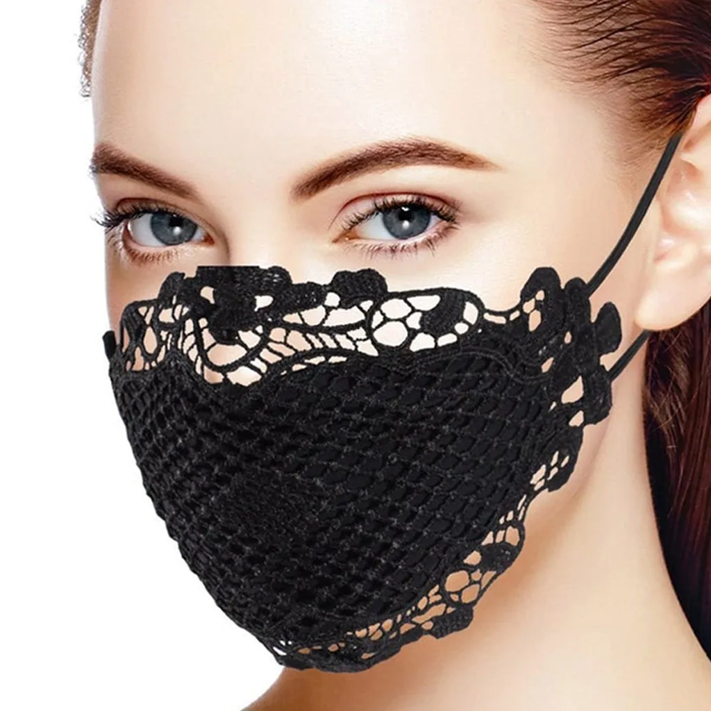 Woman Delicate Lace Applique Mask Mouth Face Mask Unisex Washable Pm2.5 Anti-dust Breathable Safe Masks Earloops Bandage
Woman Delicate Lace Applique Mask Mouth Face Mask Unisex Washable Pm2.5 Anti-dust Breathable Safe Masks Earloops Bandage