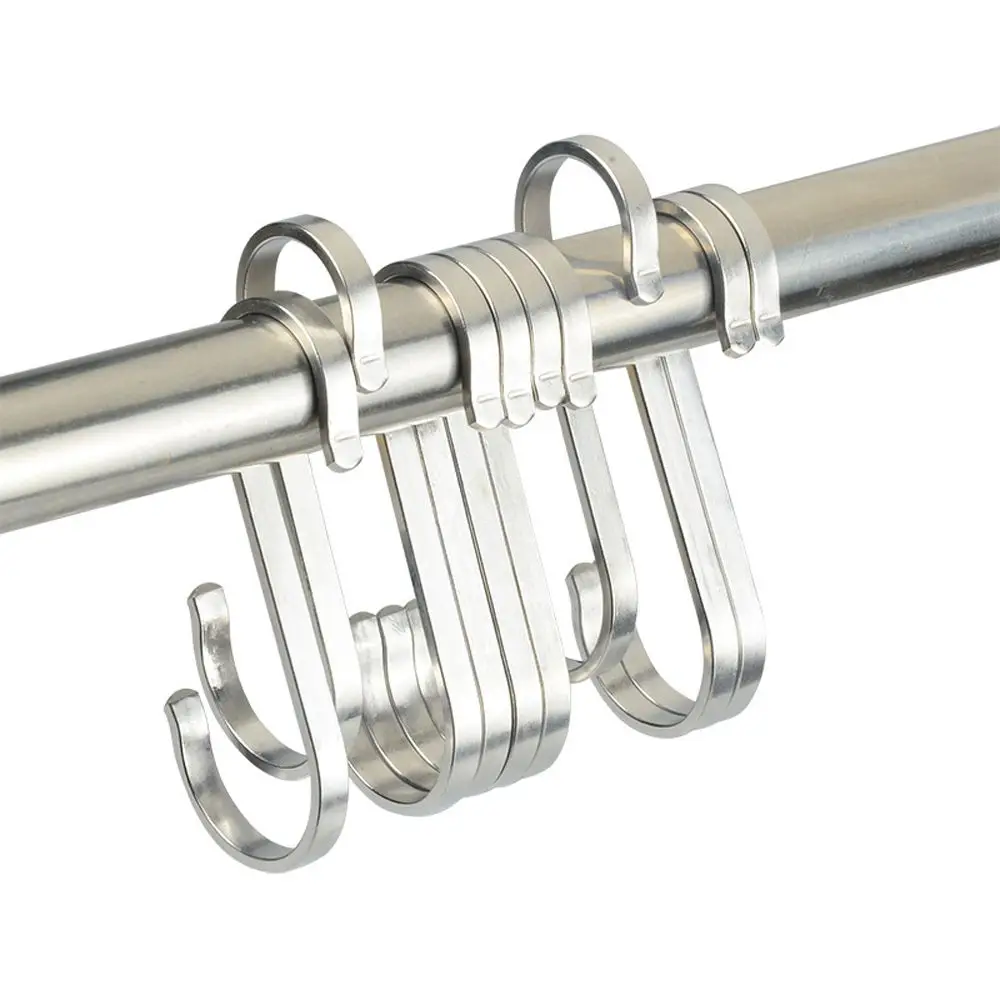 Stainless Steel S Hooks Pot Clasp Rack Hanging Hook Holders Organizer Kitchen Essential Clothes Pan Hanger Home Accessories
Stainless Steel S Hooks Pot Clasp Rack Hanging Hook Holders Organizer Kitchen Essential Clothes Pan Hanger Home Accessories