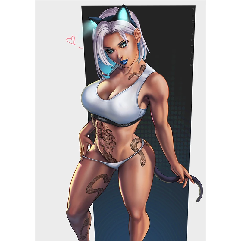 Print Sexy Tattoo Cat Girl Lady Art Canvas Poster Custom Hanging Pictures 16x24 24x36 Inch Living Room Wall Decorative Paintings
Print Sexy Tattoo Cat Girl Lady Art Canvas Poster Custom Hanging Pictures 16x24 24x36 Inch Living Room Wall Decorative Paintings