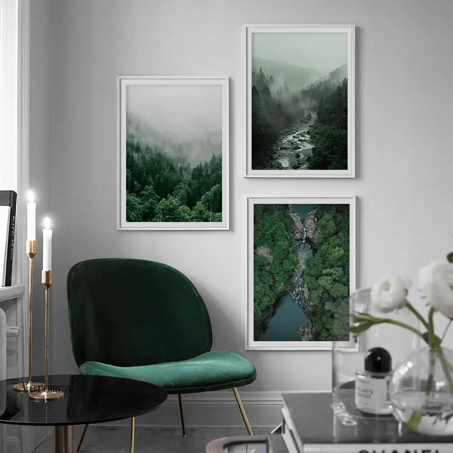Green Leaves Tree Forest Landscape Wall Art Canvas Painting Nordic Posters and Prints Wall Pictures for Living Room Home Decor
Green Leaves Tree Forest Landscape Wall Art Canvas Painting Nordic Posters and Prints Wall Pictures for Living Room Home Decor