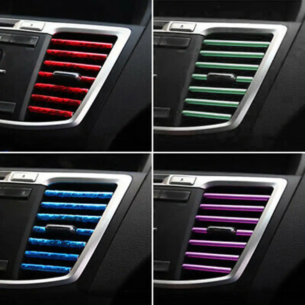 30Pcs Car-styling Chrome Styling Moulding Colorful Car Air Vent Trim Strip Air Conditioner Outlet Grille Decoration Strips
30Pcs Car-styling Chrome Styling Moulding Colorful Car Air Vent Trim Strip Air Conditioner Outlet Grille Decoration Strips