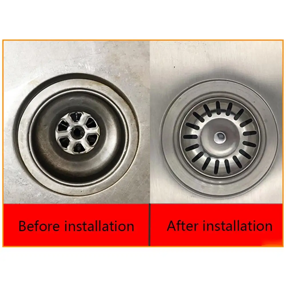 1pc Stainless Steel Kitchen Food Rice Sink Strainer Stopper Waste Plug Sink Filter Bathroom Sink bathtub Hair Colander Strainer
1pc Stainless Steel Kitchen Food Rice Sink Strainer Stopper Waste Plug Sink Filter Bathroom Sink bathtub Hair Colander Strainer