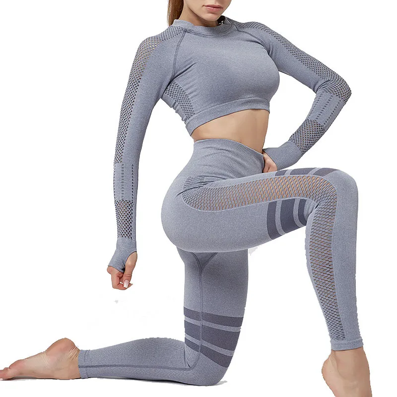 Women's Pants Yoga Suit Fitness Pants Women's Sportswear Long Sleeve Suit Breathable Seamless High Waist Tights Exercise
Women's Pants Yoga Suit Fitness Pants Women's Sportswear Long Sleeve Suit Breathable Seamless High Waist Tights Exercise