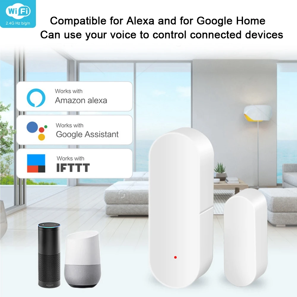 Smart WiFi Door Window Open/Closed Sensor Detectors WiFi Door Sensor Alarm Window Sensor Voice Control for Google for Tuya
Smart WiFi Door Window Open/Closed Sensor Detectors WiFi Door Sensor Alarm Window Sensor Voice Control for Google for Tuya