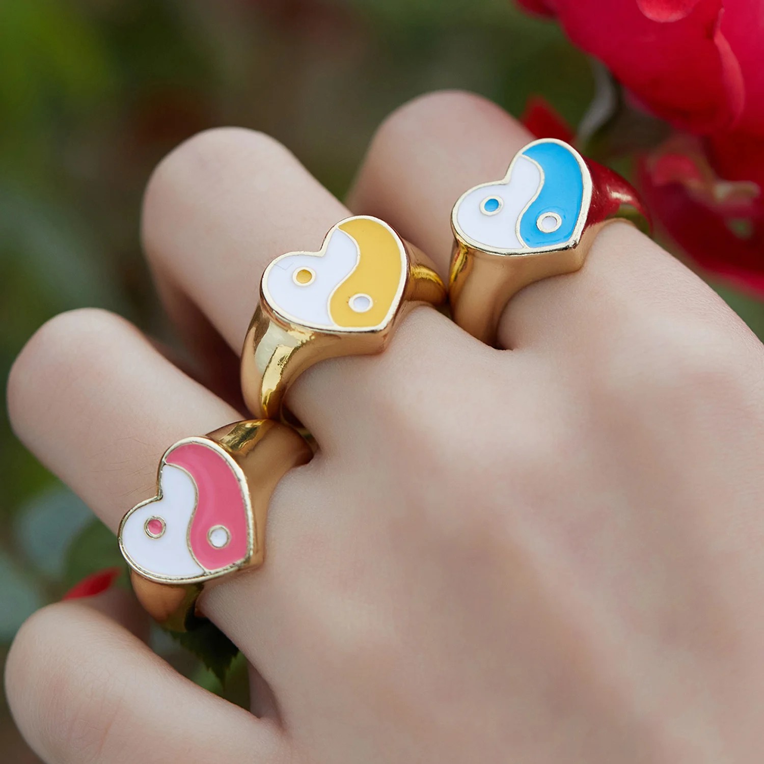Vintage Colorful Y2K Open Evil Eye Rings For Women Men Mushroom Yingyang Flame Daisy Star Angel Enamel Couple Cuff Finger Gifts
Vintage Colorful Y2K Open Evil Eye Rings For Women Men Mushroom Yingyang Flame Daisy Star Angel Enamel Couple Cuff Finger Gifts