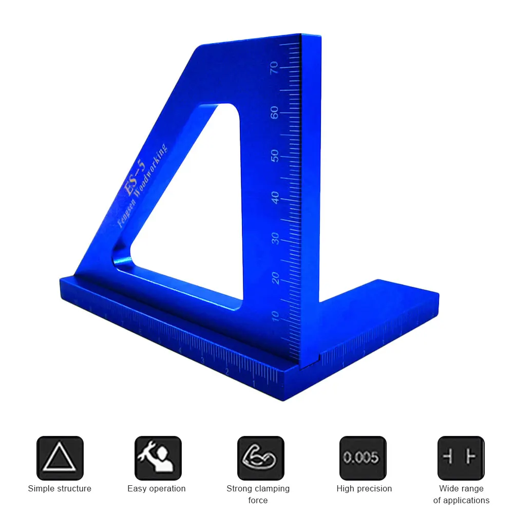 ES-5 Woodworking Scriber Aluminum Alloy Three-Dimenional Marks 45/90 Angle Measuring Ruler Woodworking Hand Tools
ES-5 Woodworking Scriber Aluminum Alloy Three-Dimenional Marks 45/90 Angle Measuring Ruler Woodworking Hand Tools