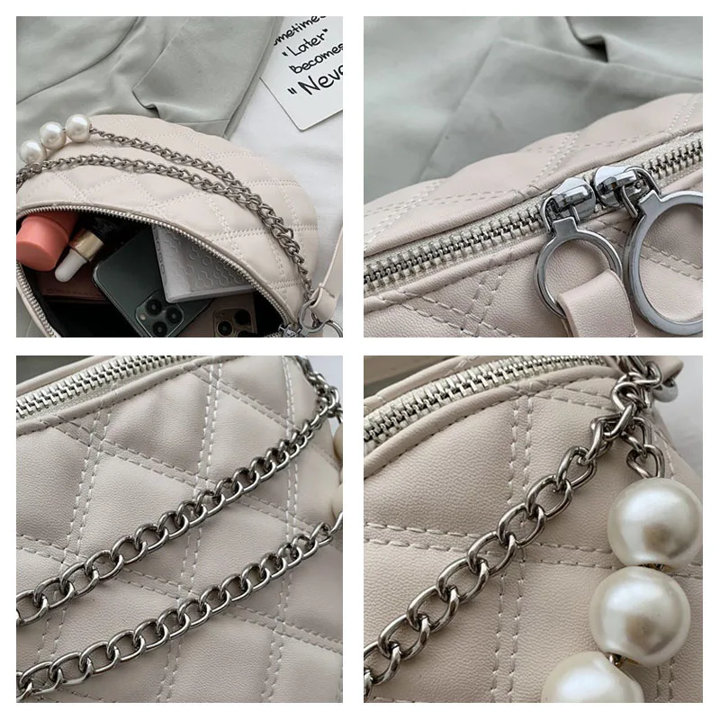 Chain Fanny pack Woman Waist Bag Luxury Leather Waist Belt Bags Fashion Female Phone Pack And Purse Lingge Crossbody Chest Bag 
Chain Fanny pack Woman Waist Bag Luxury Leather Waist Belt Bags Fashion Female Phone Pack And Purse Lingge Crossbody Chest Bag