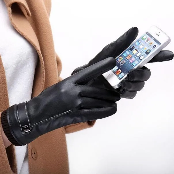 Winter Men Gloves Women Fashion Black Touch Screen Waterproof Velvet Warm Ladies Windproof Non-slip Full Finger Gloves #T1P
Winter Men Gloves Women Fashion Black Touch Screen Waterproof Velvet Warm Ladies Windproof Non-slip Full Finger Gloves #T1P