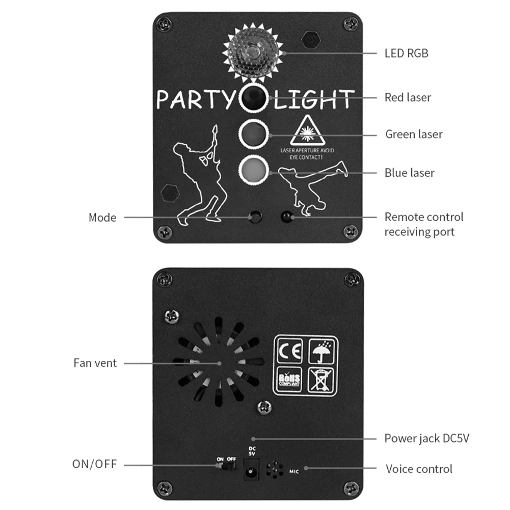 4 Lens Party Light Rechargeable Laser Light Projector for Bar Club Birthday Party Christmas Party Holiday Wedding Christmas Lamp
4 Lens Party Light Rechargeable Laser Light Projector for Bar Club Birthday Party Christmas Party Holiday Wedding Christmas Lamp