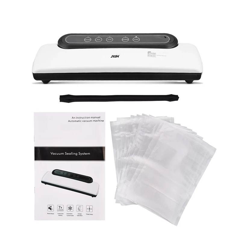 Household Electric Vacuum Sealer Packaging Food Saver Automatic Food Vacuum Packaging Machine with 10 pcs Sealing bags
Household Electric Vacuum Sealer Packaging Food Saver Automatic Food Vacuum Packaging Machine with 10 pcs Sealing bags