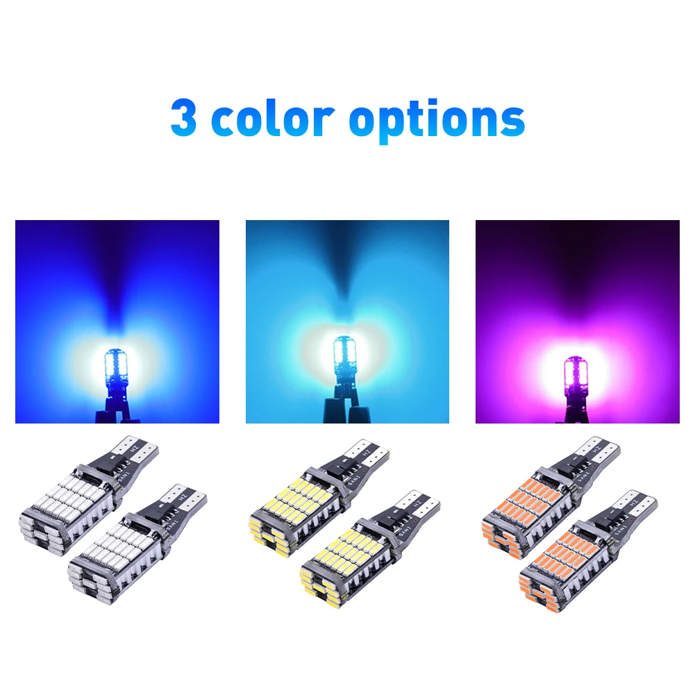 2Pcs T15 W16W / 921/912 LED Car Clearance Backup Reverse Light Signal Lamp Bulb Car Auto Backup Reserve Bulbs Door Lamps 12-24V
2Pcs T15 W16W / 921/912 LED Car Clearance Backup Reverse Light Signal Lamp Bulb Car Auto Backup Reserve Bulbs Door Lamps 12-24V