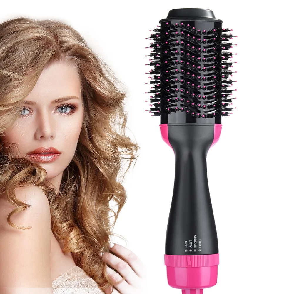 1000W Hair Dryer Hot Air Brush Styler and Volumizer Hair Straightener Curler Comb Roller One Step Electric Ion Blow Dryer Brush
1000W Hair Dryer Hot Air Brush Styler and Volumizer Hair Straightener Curler Comb Roller One Step Electric Ion Blow Dryer Brush