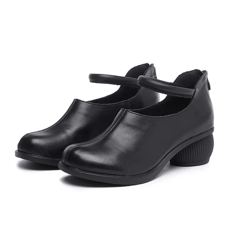Johnature Pumps Women Shoes Retro 2021 New Spring Genuine Leather Zip Round Toe High Heels Sewing Casual Concise Ladies Shoes
Johnature Pumps Women Shoes Retro 2021 New Spring Genuine Leather Zip Round Toe High Heels Sewing Casual Concise Ladies Shoes