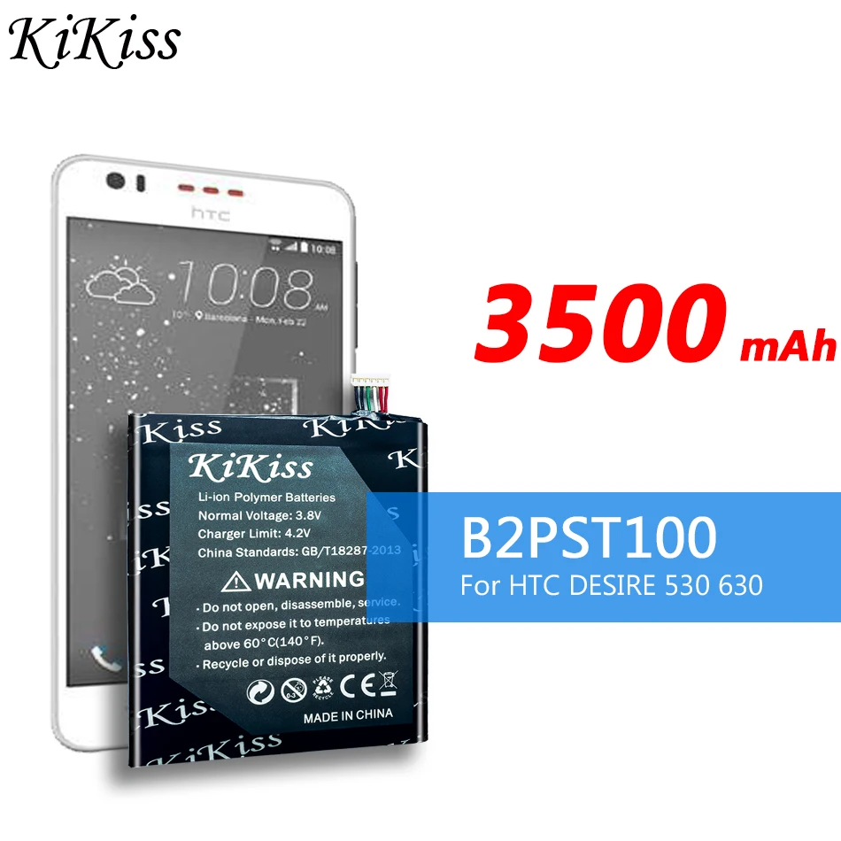 Аккумулятор B2PST100 для мобильных телефонов HTC Desire 628 530 630 650 D530U, сменная батарея для мобильных телефонов + Инструменты
Аккумулятор B2PST100 для мобильных телефонов HTC Desire 628 530 630 650 D530U, сменная батарея для мобильных телефонов + Инструменты