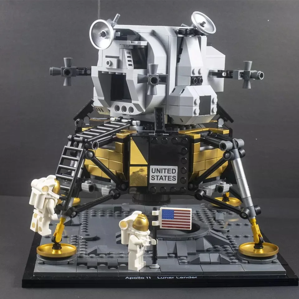 60003 Creator Moon Space Rocket Lunar Lander 10266 строительный блок кирпичи игрушки подарки набор для