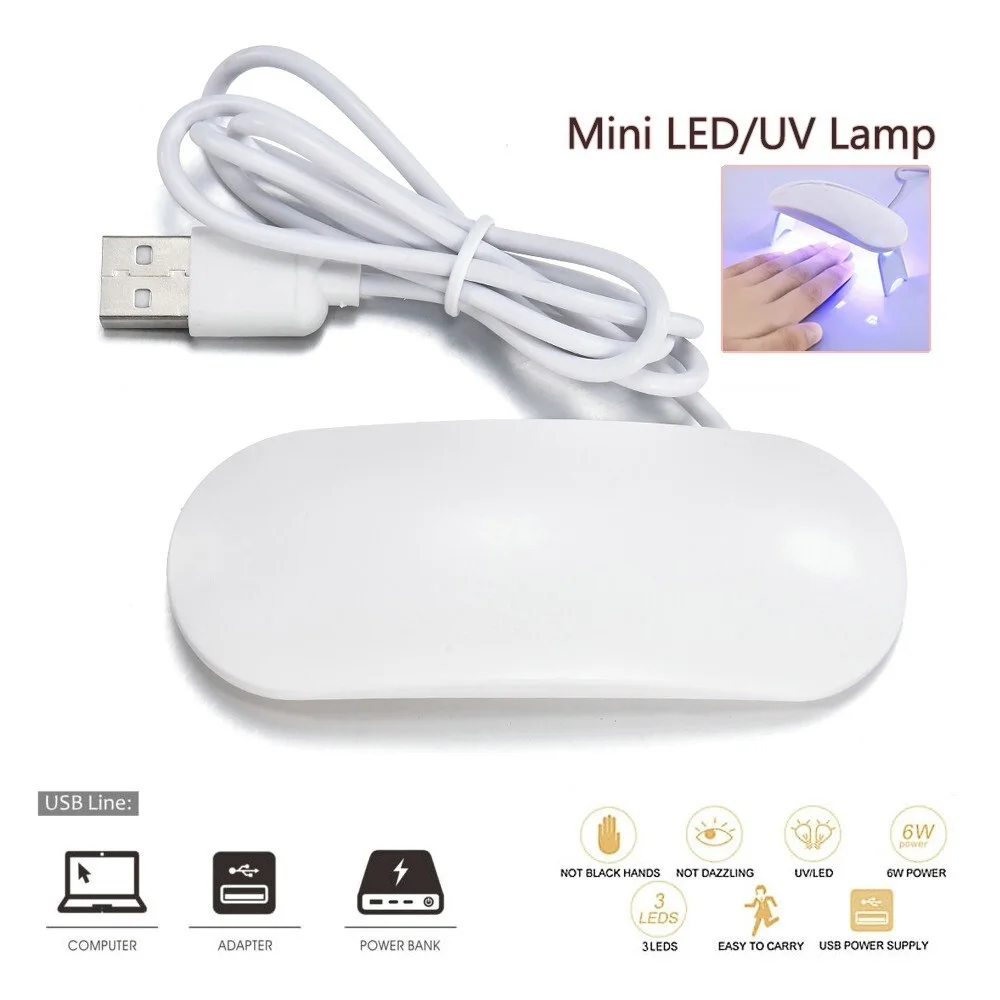 Portable UV Light LED Lamp Mini USB Nail Dryer Curing Machine
Portable UV Light LED Lamp Mini USB Nail Dryer Curing Machine