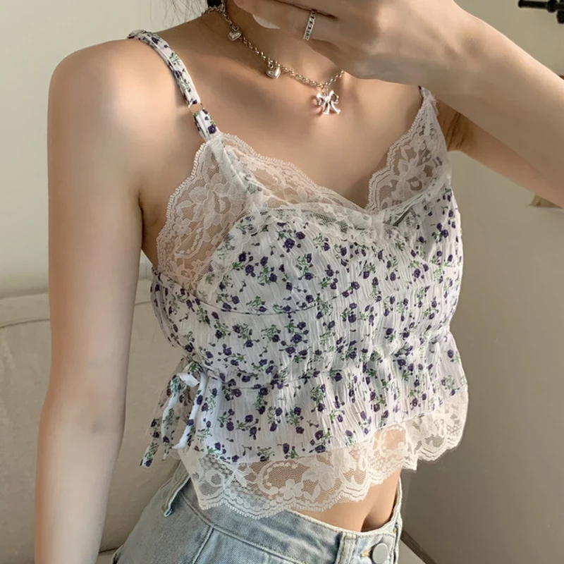 French Camisole Women's Summer Outer Wear Lace Design With a Bottoming Tube Sexy Girl Short Top
French Camisole Women's Summer Outer Wear Lace Design With a Bottoming Tube Sexy Girl Short Top