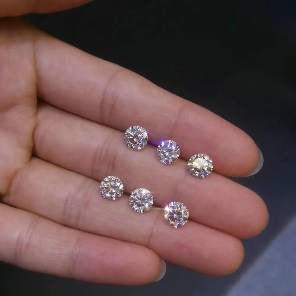 Moissanites Loose Stone IJ Color 2.0ct(8mm) Moissanite Round Brilliant Cut Diamond Rings Earrings Jewelry DIY Material
Moissanites Loose Stone IJ Color 2.0ct(8mm) Moissanite Round Brilliant Cut Diamond Rings Earrings Jewelry DIY Material