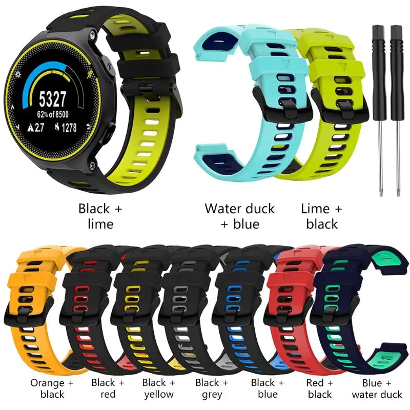 Outdoor Bracelet Replacement Steel Buckle Silicone Strap For Garmin- Forerunner 735xt/220/230/235/620/630 For Smart Watch
Outdoor Bracelet Replacement Steel Buckle Silicone Strap For Garmin- Forerunner 735xt/220/230/235/620/630 For Smart Watch