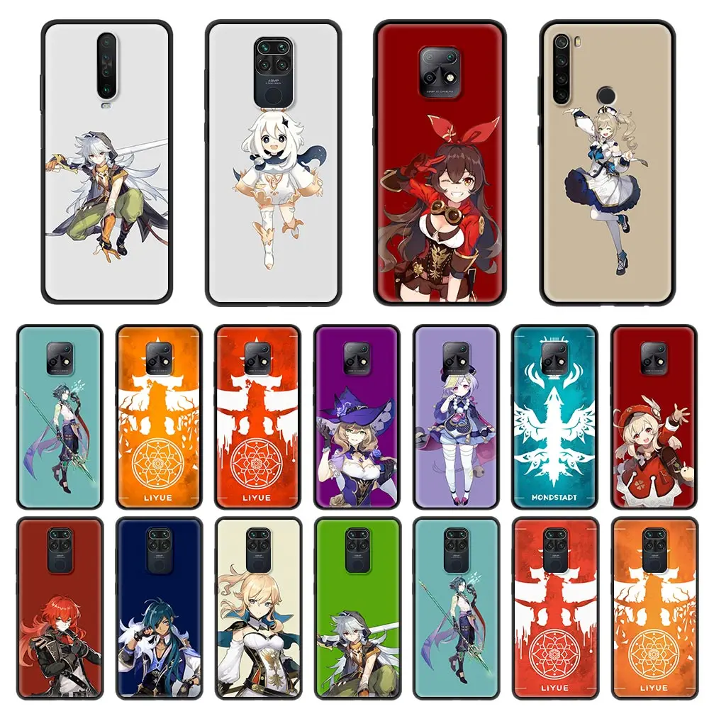Phone Case for Xiaomi Redmi Note 9A 9S 8 8T 9 Pro 7 8 Pro 7A 8A 9A 9C Silicon Soft Black Shell Cover Genshin Impact Cute stars 
Phone Case for Xiaomi Redmi Note 9A 9S 8 8T 9 Pro 7 8 Pro 7A 8A 9A 9C Silicon Soft Black Shell Cover Genshin Impact Cute stars