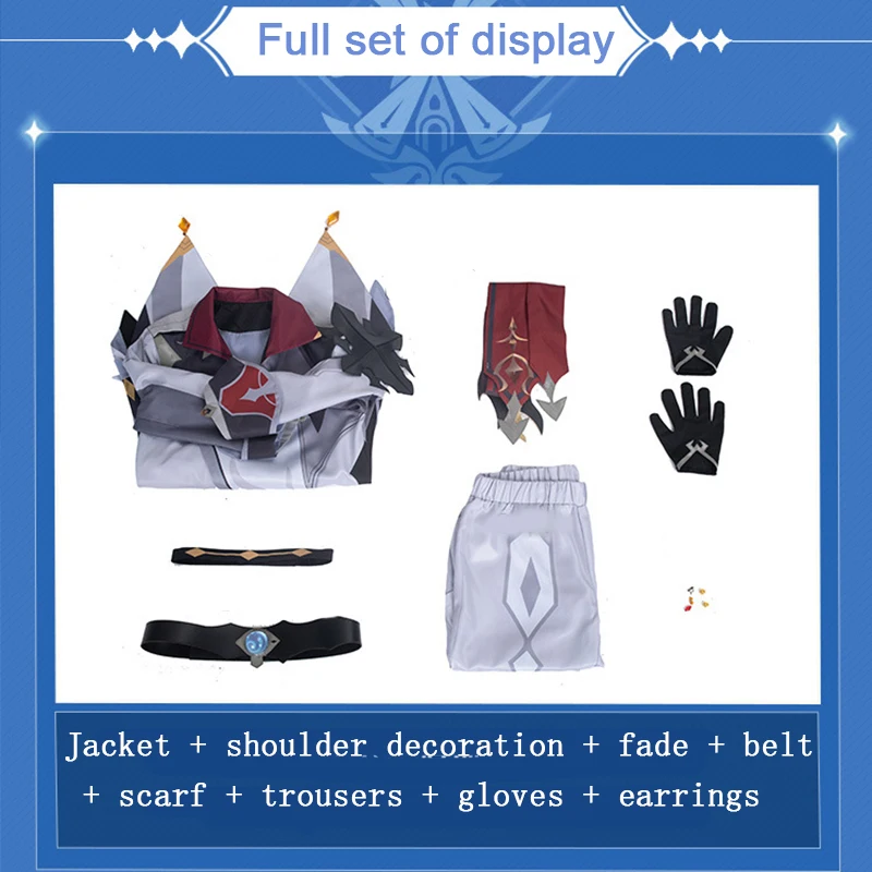Game Genshin Impact Cosplay Costume Tartaglia/Childe Cosplay Genshin Impact Costume Tartaglia/Childe Full uniform
Game Genshin Impact Cosplay Costume Tartaglia/Childe Cosplay Genshin Impact Costume Tartaglia/Childe Full uniform