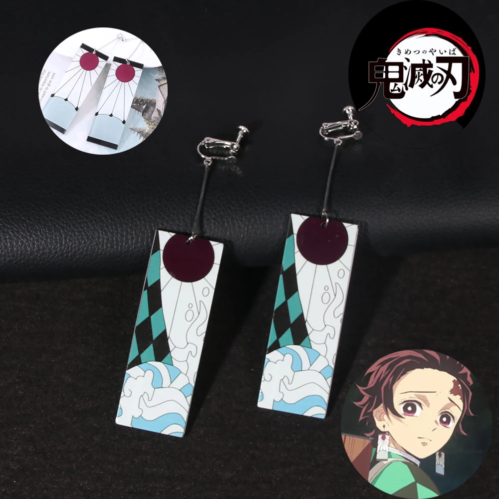 Anime Demon Slayer Kimetsu no Yaiba Earrings Acrylic Charm Cosplay Kamado Tanjirou Ear Clips Costume Accessory Pendant Jewelry
Anime Demon Slayer Kimetsu no Yaiba Earrings Acrylic Charm Cosplay Kamado Tanjirou Ear Clips Costume Accessory Pendant Jewelry