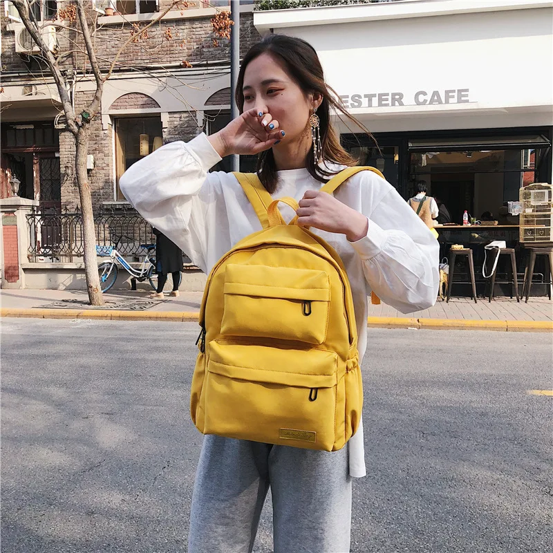 Fashion Yellow Women Backpack Children School Bags for Girls Waterproof Oxford Large School Backpack for Teenagers Schoolbag
Fashion Yellow Women Backpack Children School Bags for Girls Waterproof Oxford Large School Backpack for Teenagers Schoolbag