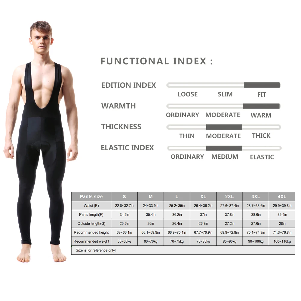 5D Gel Pad Cycling Bib Trousers Winter Thermal Mountain Bike Pants Bicycle Long Tights Excellent Performance & Better Fit
5D Gel Pad Cycling Bib Trousers Winter Thermal Mountain Bike Pants Bicycle Long Tights Excellent Performance & Better Fit