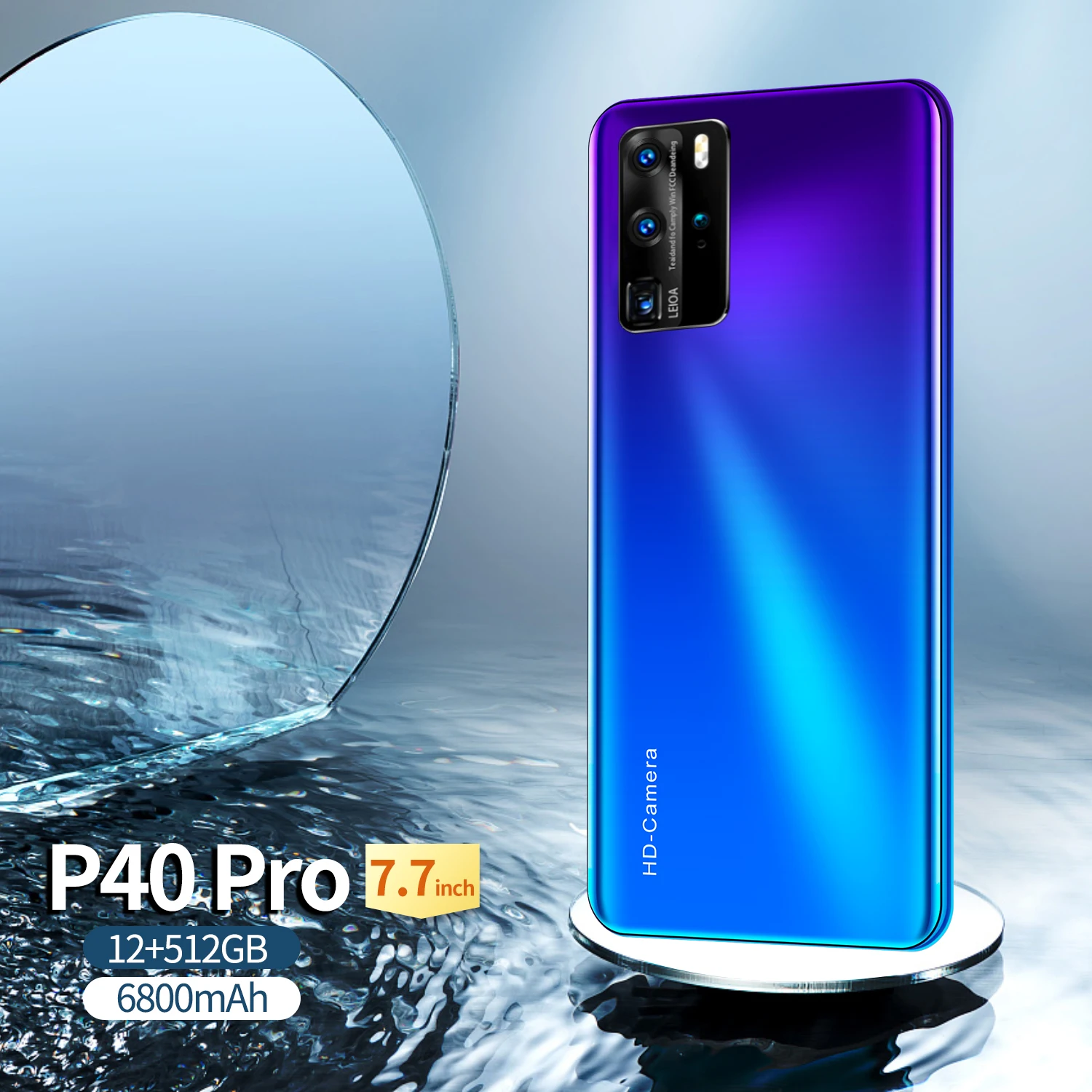 P40 Pro Smartphone 7.7 HD Inch Full Screen Mobile Phone 12G+512GB 6800mAh Large Battery 16+32MP HD Camera Origina Phone Dual SIM
P40 Pro Smartphone 7.7 HD Inch Full Screen Mobile Phone 12G+512GB 6800mAh Large Battery 16+32MP HD Camera Origina Phone Dual SIM