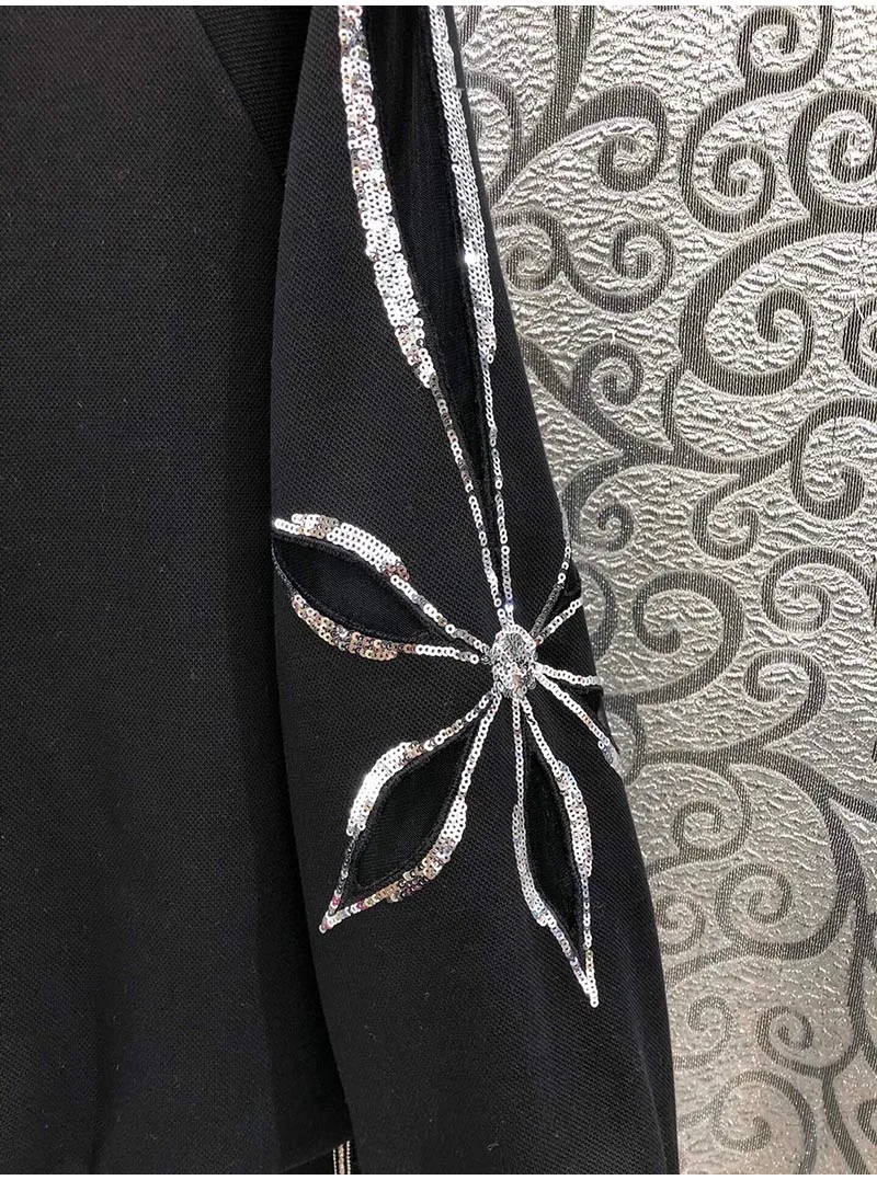 Newest Fashion Sweatshirts Set 2020 Autumn Winter Tracksuit Women Sequined Sweatshirt Pullovers+Black Pant Sets Casual 2pc Set
Newest Fashion Sweatshirts Set 2020 Autumn Winter Tracksuit Women Sequined Sweatshirt Pullovers+Black Pant Sets Casual 2pc Set