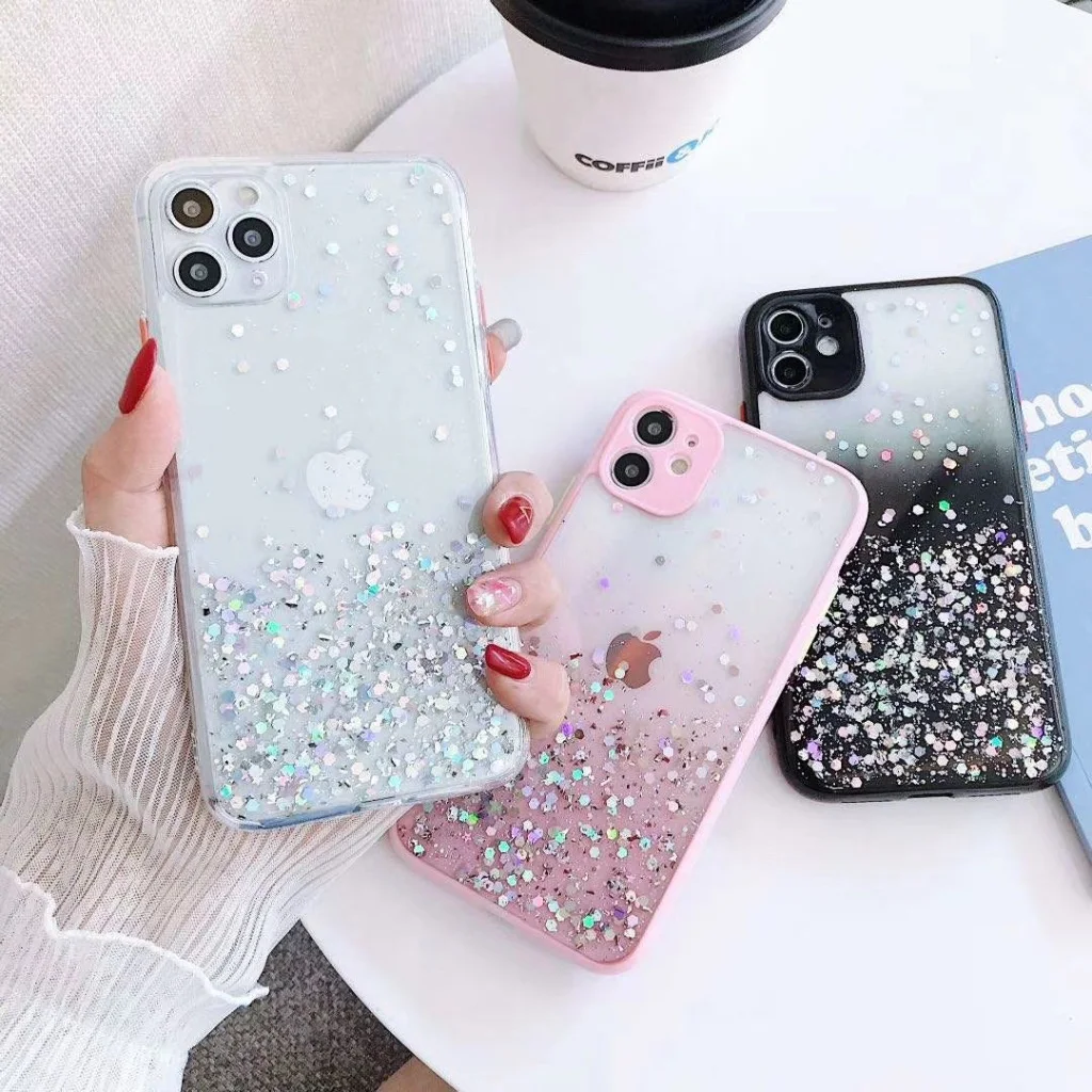 Transparent Colorful Gradient Flashing Stars Case For iPhone 12 11 Pro XS Max SE 2020 X XR 7 8 Plus Shockproof Protection Case
Transparent Colorful Gradient Flashing Stars Case For iPhone 12 11 Pro XS Max SE 2020 X XR 7 8 Plus Shockproof Protection Case