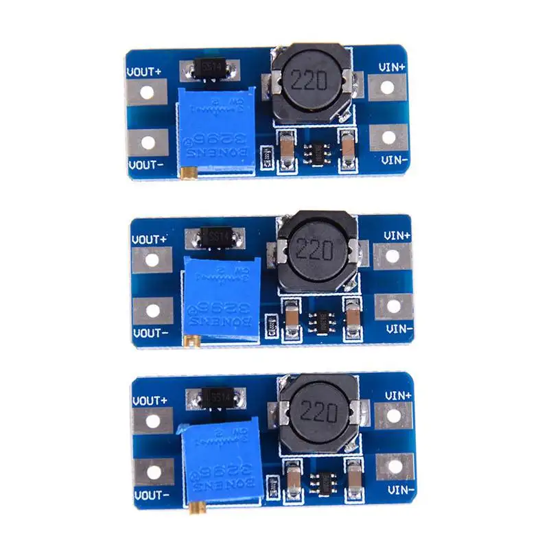 3 шт. Вход 2V-24V Dc Постоянный ток 5 В/9 В/12 В/28V повышающий преобразователь постоянного