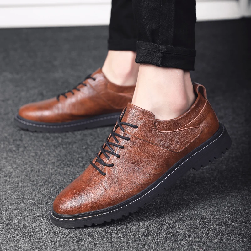 2020 Spring Men's Dress Shoes Leather Classic Derby Formal Shoes Warm Office Business Wedding Pointed Suit Shoes 
2020 Spring Men's Dress Shoes Leather Classic Derby Formal Shoes Warm Office Business Wedding Pointed Suit Shoes