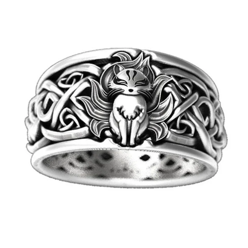New Simple Male and Female Temperament Punk Style Retro Nine-tailed Demon Fox Ring Valentine's Day Gift Jewelry Wholesale
New Simple Male and Female Temperament Punk Style Retro Nine-tailed Demon Fox Ring Valentine's Day Gift Jewelry Wholesale