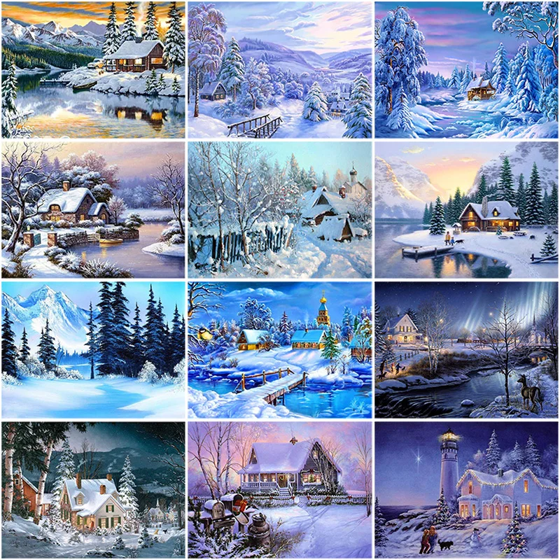 DIY Snow Scenic 5D Diamond Painting Full Square Mosaic Resin Landscape Diamonds Embroidery Cross Stitch Wall Art Home Decor
DIY Snow Scenic 5D Diamond Painting Full Square Mosaic Resin Landscape Diamonds Embroidery Cross Stitch Wall Art Home Decor