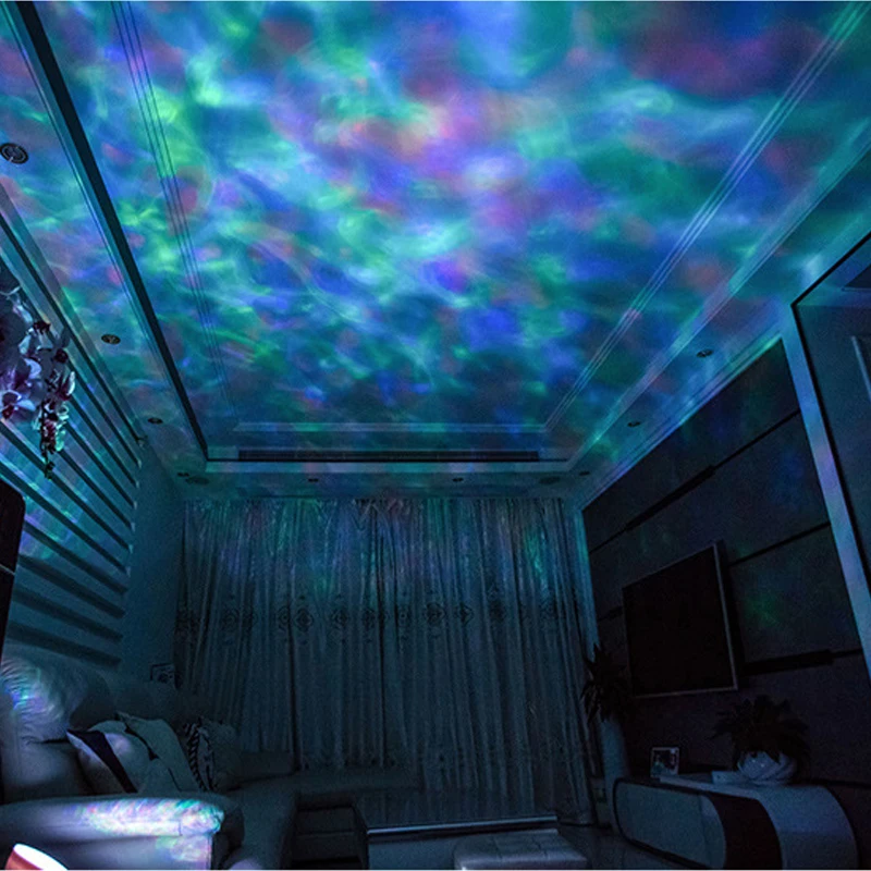 Фото Проектор океанских волн ZK20 цветной потолочный лампа с - купить