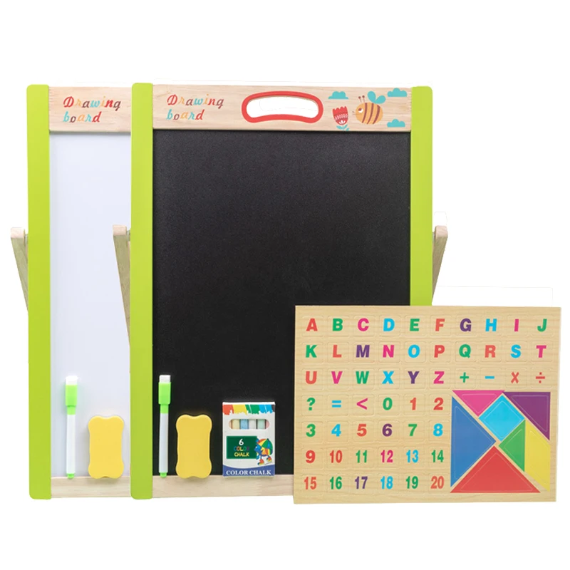 Wooden Drawing Blackboard Magnetic Whiteboard Double Sided Adjustable Easel Writing Painting Toy Learning Toys For Children Kids
Wooden Drawing Blackboard Magnetic Whiteboard Double Sided Adjustable Easel Writing Painting Toy Learning Toys For Children Kids