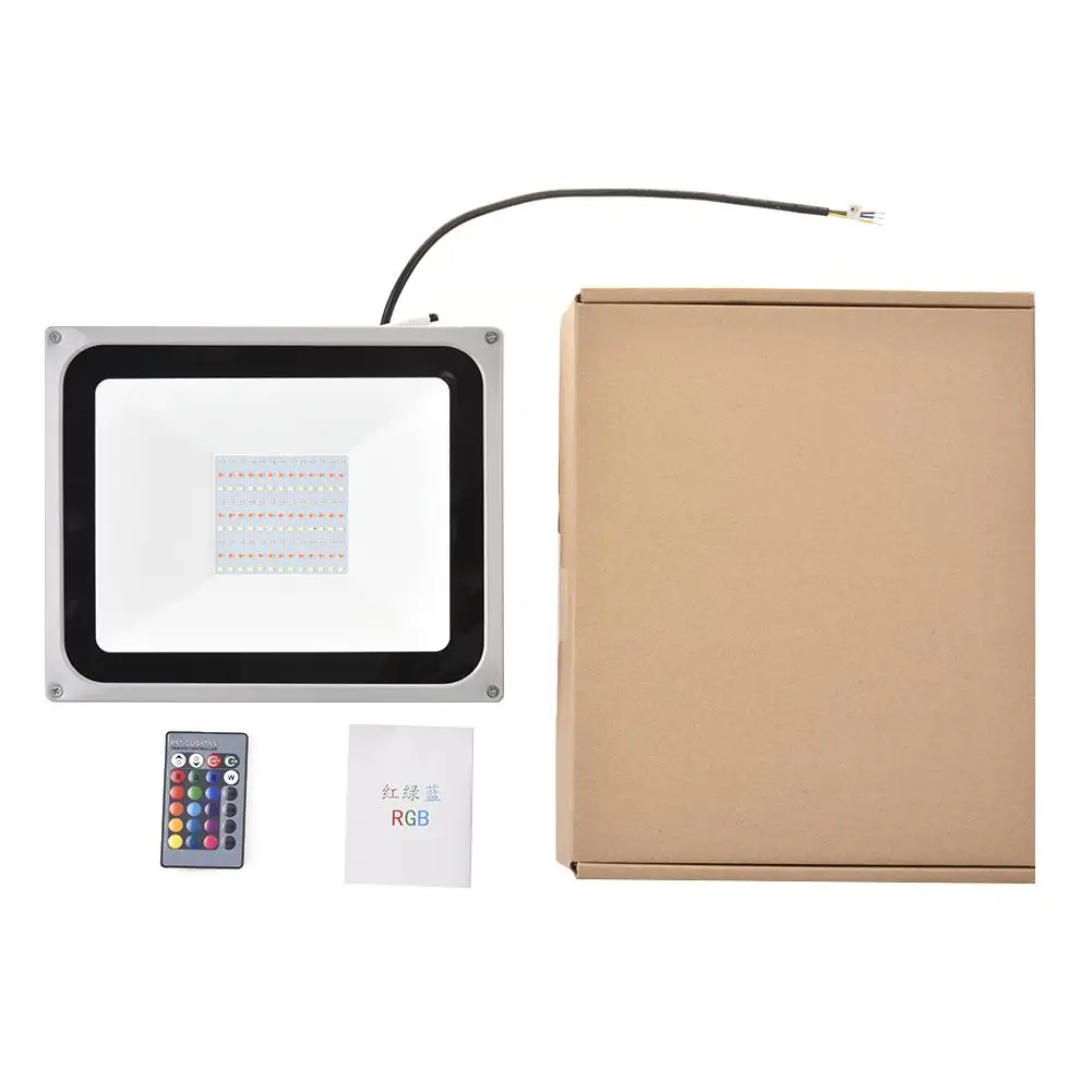 2Pcs/Sets 110V LED FloodLight 50W 100W RGB Reflector LED Flood Light Waterproof IP65 Spotlight Wall Outdoor Light Fast Ship
2Pcs/Sets 110V LED FloodLight 50W 100W RGB Reflector LED Flood Light Waterproof IP65 Spotlight Wall Outdoor Light Fast Ship