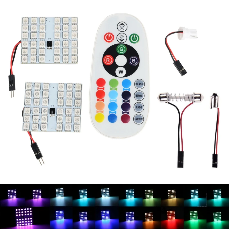 Новый автомобильный светильник для чтения RGB 36SMD-5050 из 2 частей + пульт дистанционного управления, светодиодный ная светодиодная лампа, свети...
Новый автомобильный светильник для чтения RGB 36SMD-5050 из 2 частей + пульт дистанционного управления, светодиодный ная светодиодная лампа, свети...