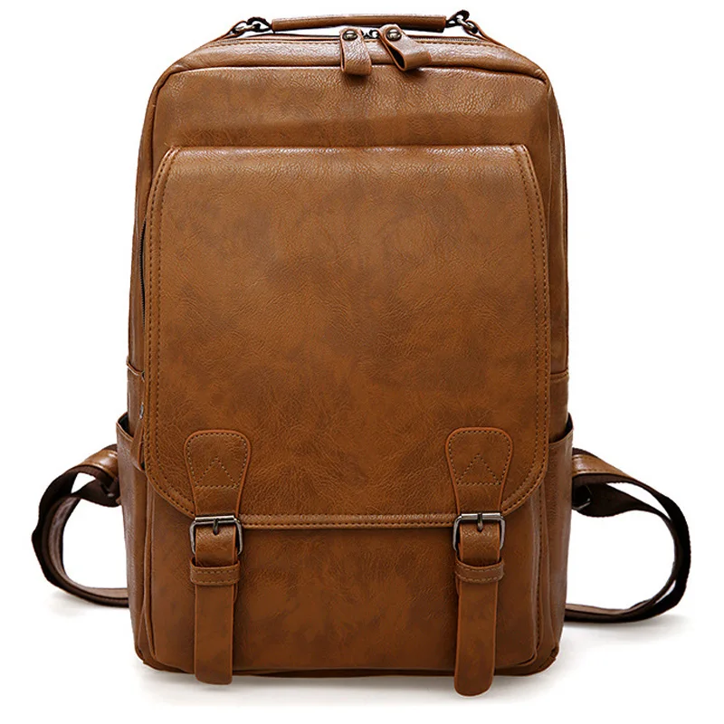 Large Capacity Laptop Backpack Men Casual Fashion Bags For Men Retro Zipper PU Leather Backpacks Male Travel Waterproof Bag Man
Large Capacity Laptop Backpack Men Casual Fashion Bags For Men Retro Zipper PU Leather Backpacks Male Travel Waterproof Bag Man
